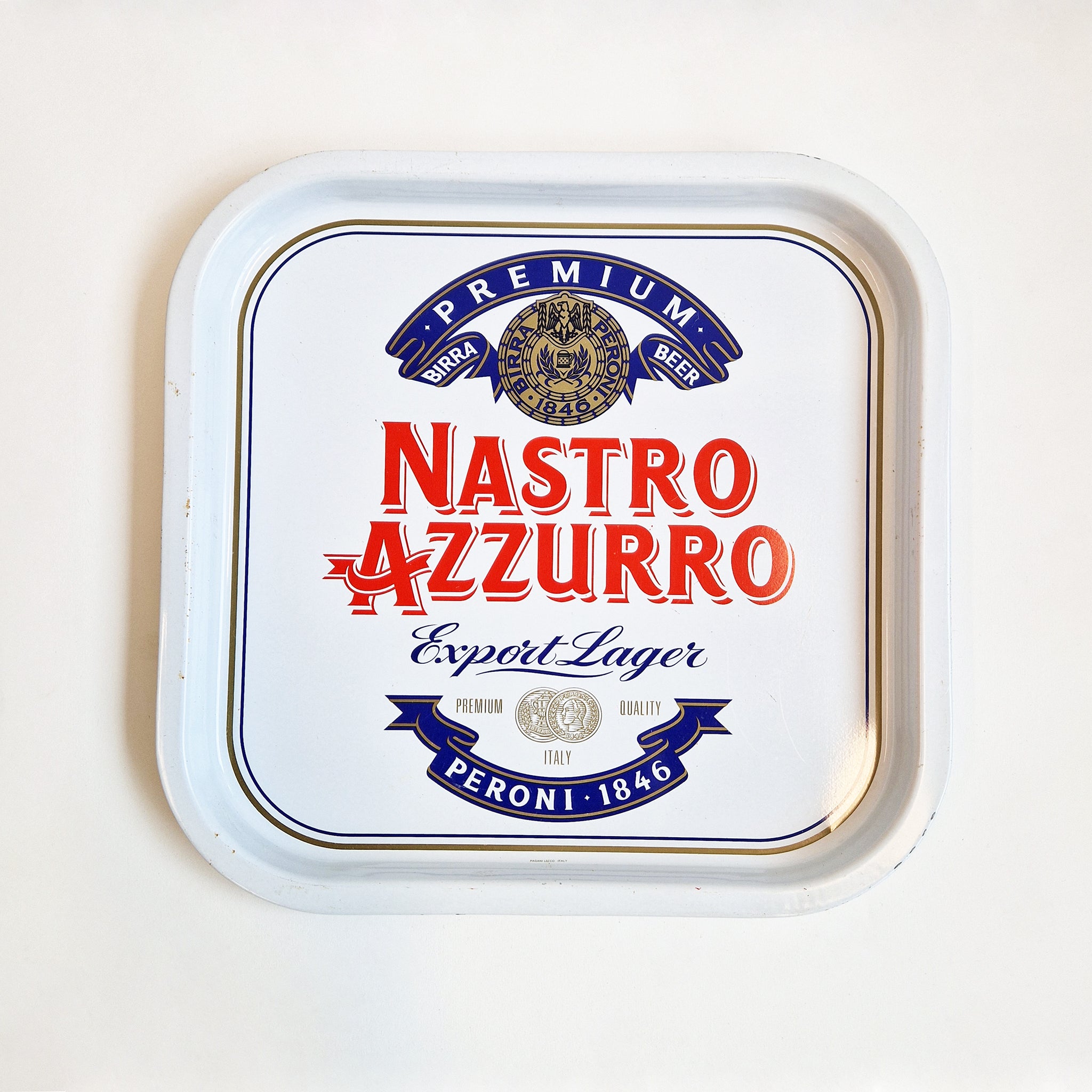 Vintage Nastro Azzurro metal tray