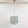 1970s Venini Murano glass triedre chandelier