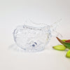Pre-loved crystal fish lidded bowl