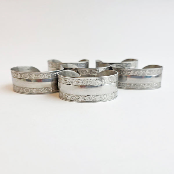 Vintage Italian napkin rings (Set of 6)