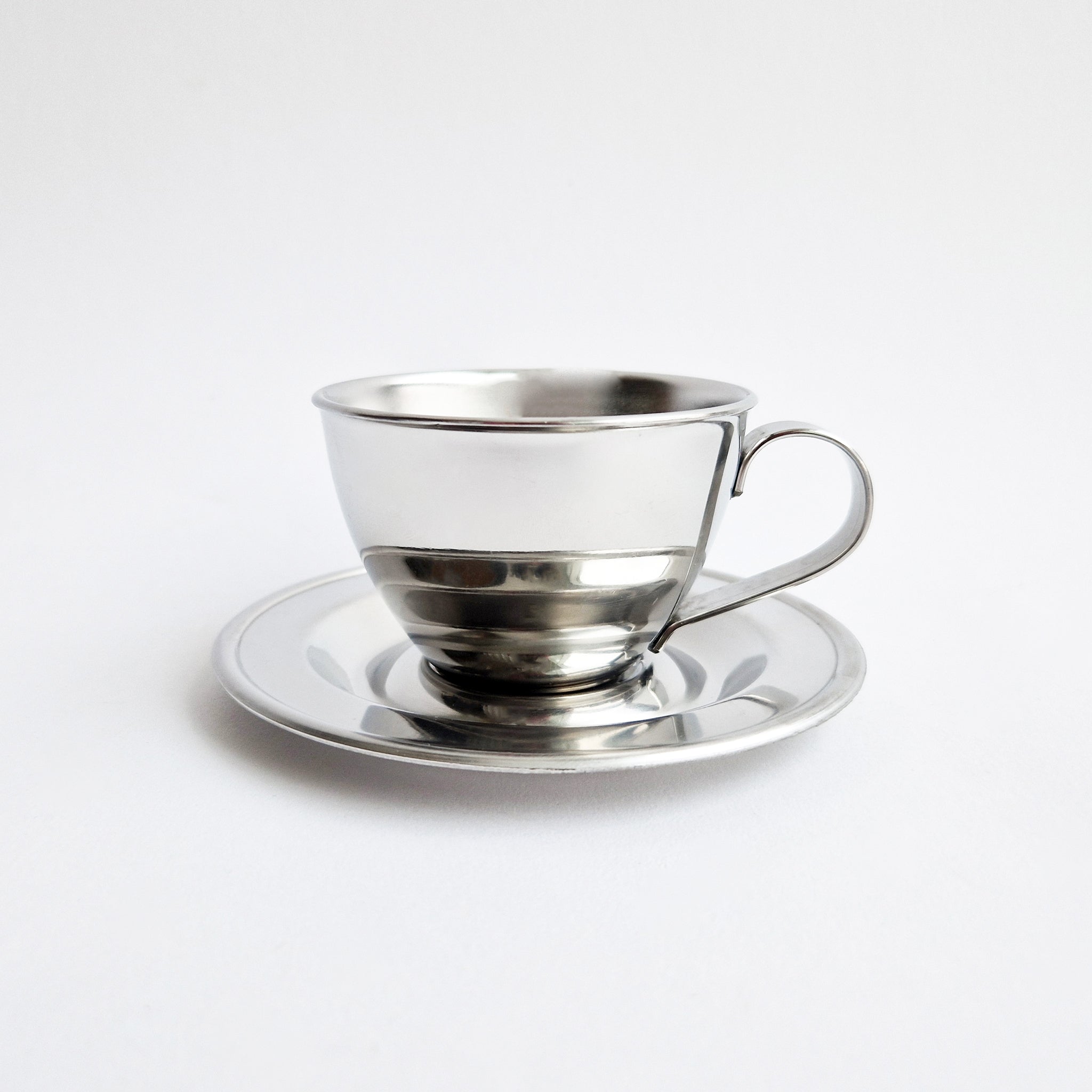 Vintage Nanni P&B stainless steel coffee cup set