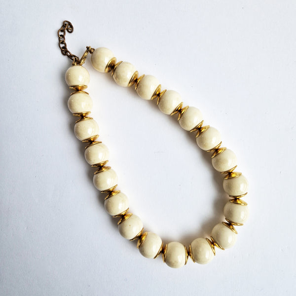 Vintage bead choker necklace