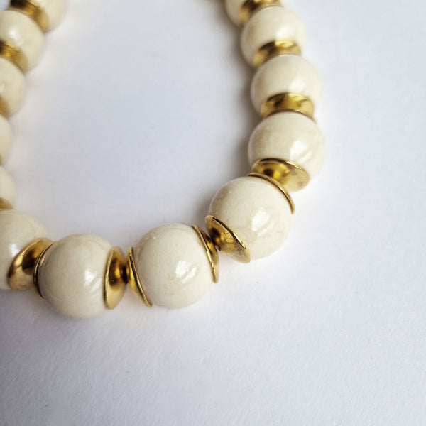 Vintage bead choker necklace