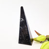 Vintage Italian black marble obelisk