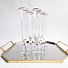 Vintage Italian octagonal champagne flutes (Set of 6)