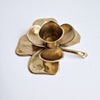 Vintage brass clover candleholder