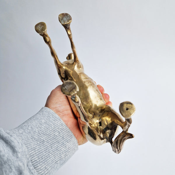 Vintage brass horse statue