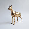 Vintage brass horse statue