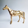Vintage brass horse statue