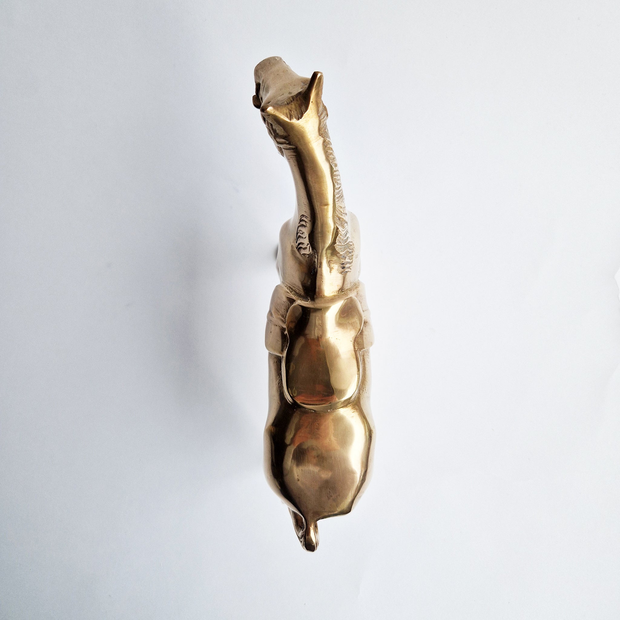 Vintage brass horse statue