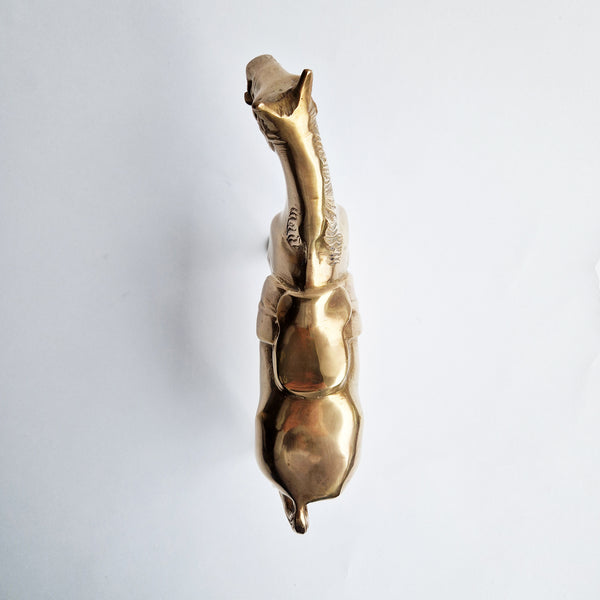 Vintage brass horse statue