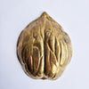 Vintage brass walnut dish