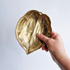 Vintage brass walnut dish