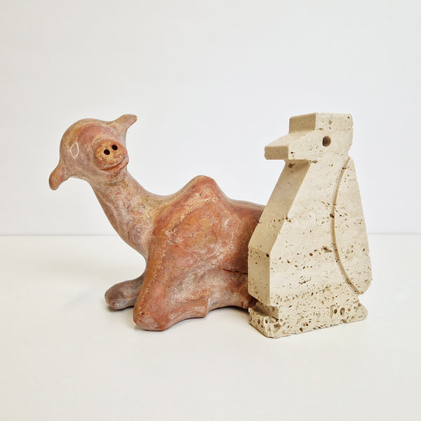 Pre-loved stone camel statue