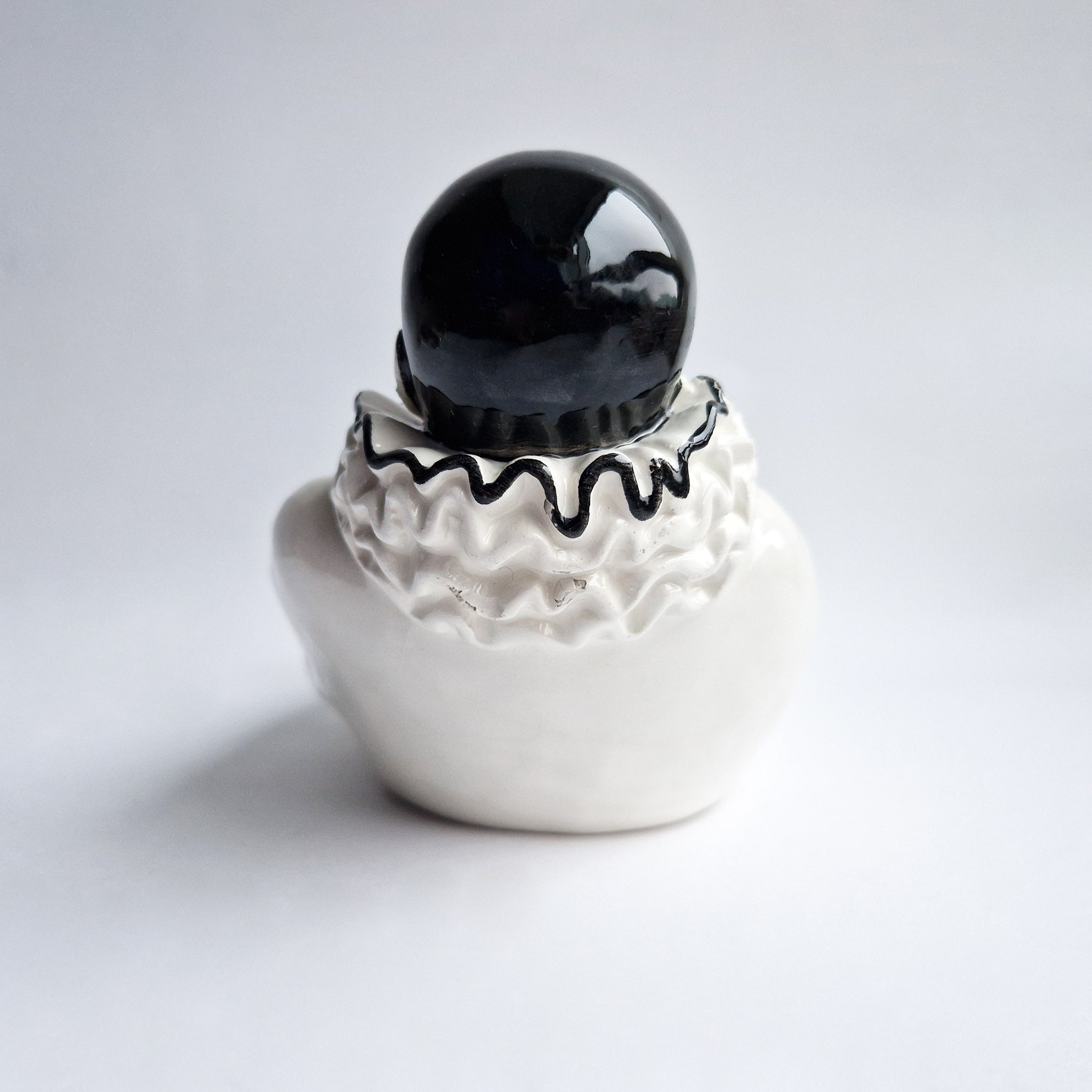 Vintage ceramic Pierrot dish by V. Bassano