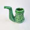 Vintage ceramic green vase