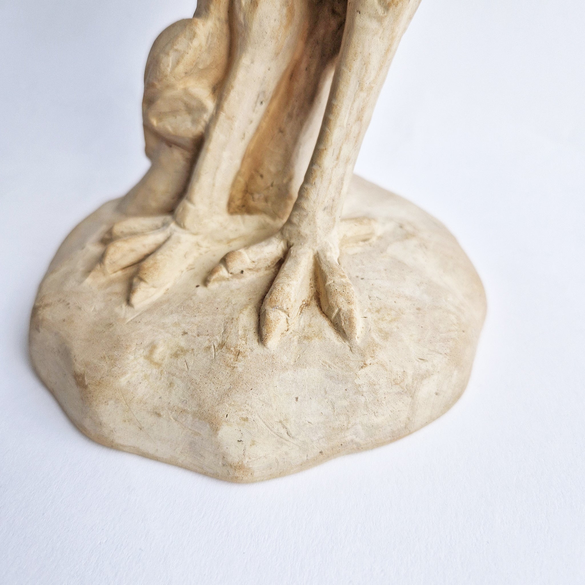 Vintage Italian ceramic heron statue