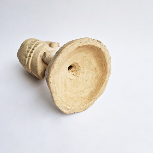 Vintage Italian ceramic heron statue