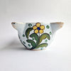 Vintage glazed ceramic mortar