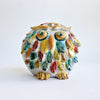 Vintage Sicilian terracotta owl figurine