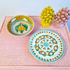Vintage Italian patterned ceramic plate