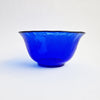 Vintage Murano cobalt blue dessert bowl set
