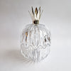 Vintage crystal pineapple lidded bowl