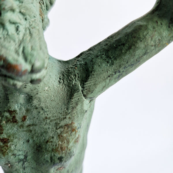 Vintage dancing faun of Pompeii statue