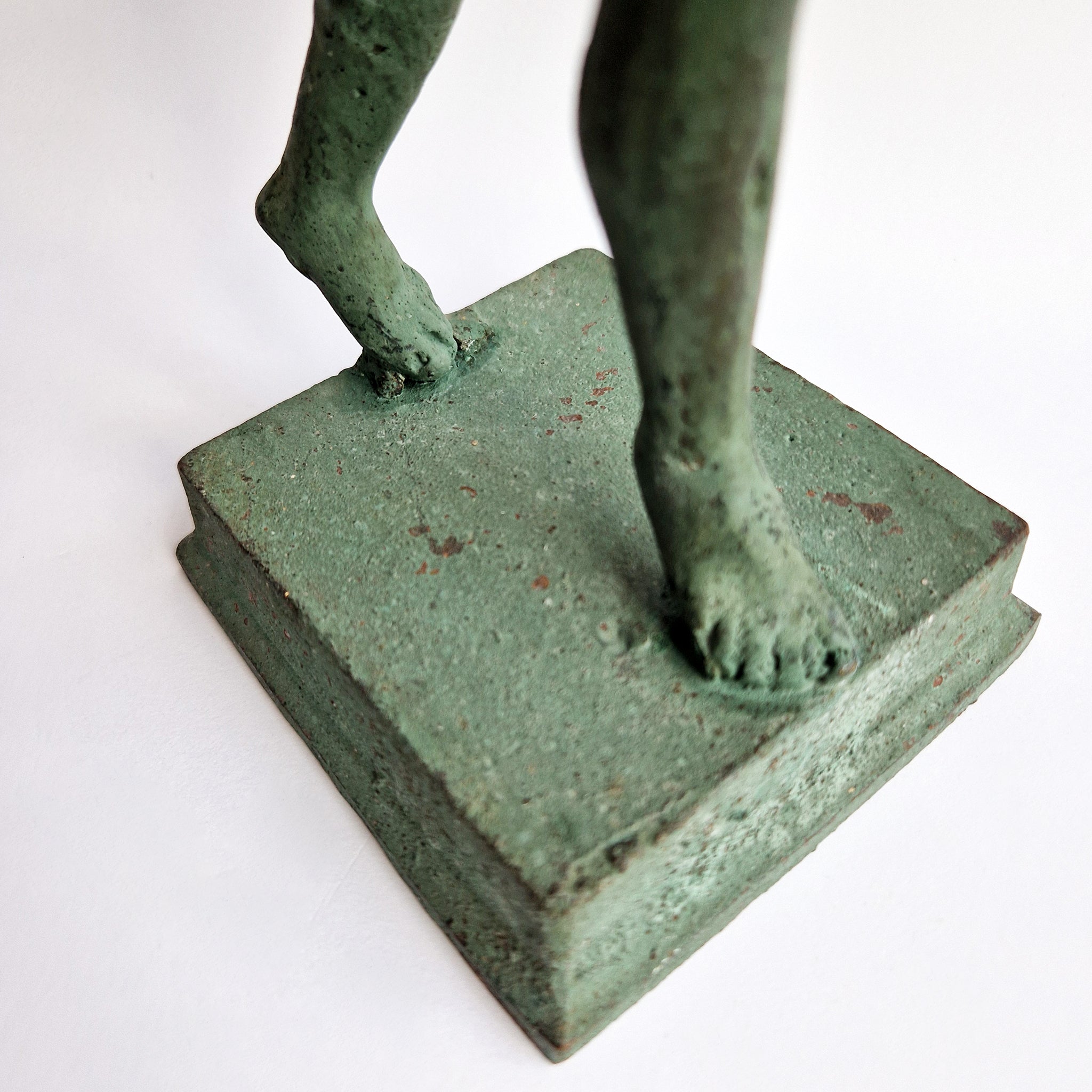 Vintage dancing faun of Pompeii statue