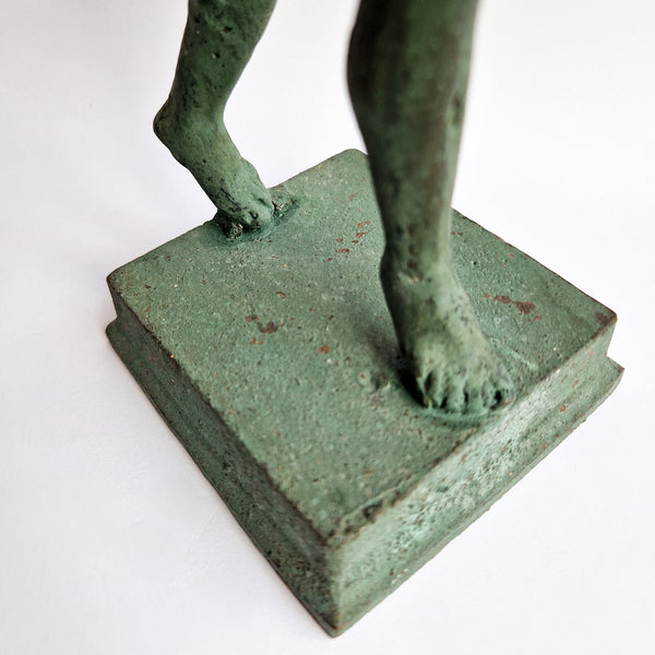 Vintage dancing faun of Pompeii statue