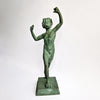 Vintage dancing faun of Pompeii statue