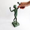 Vintage dancing faun of Pompeii statue
