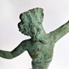 Vintage dancing faun of Pompeii statue