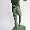 Vintage dancing faun of Pompeii statue