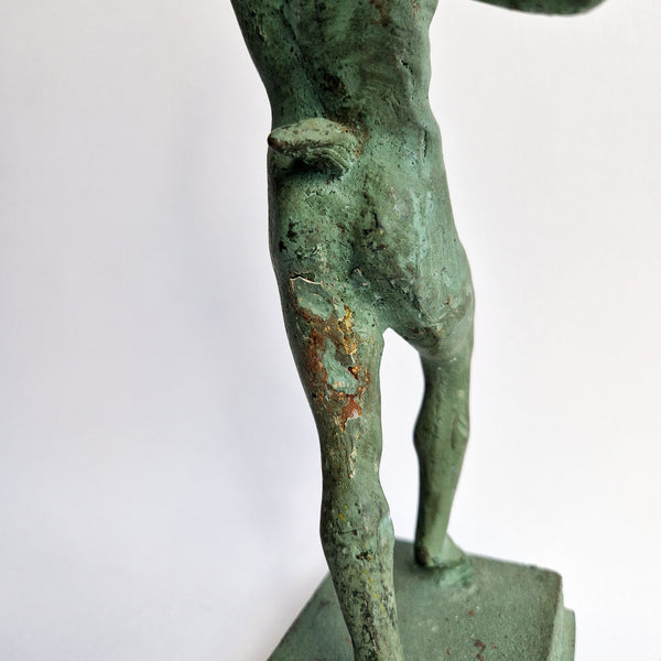Vintage dancing faun of Pompeii statue