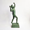 Vintage dancing faun of Pompeii statue