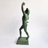 Vintage dancing faun of Pompeii statue