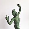 Vintage dancing faun of Pompeii statue