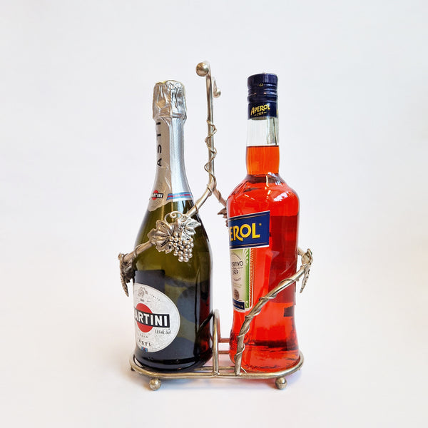 Vintage double bottle holder by Silea