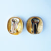 Vintage enamel clip-on earrings