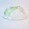 Vintage glass bowl with Arum lilies by Luminarc