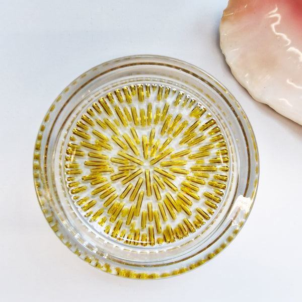 Vintage Italian glass catchall dish