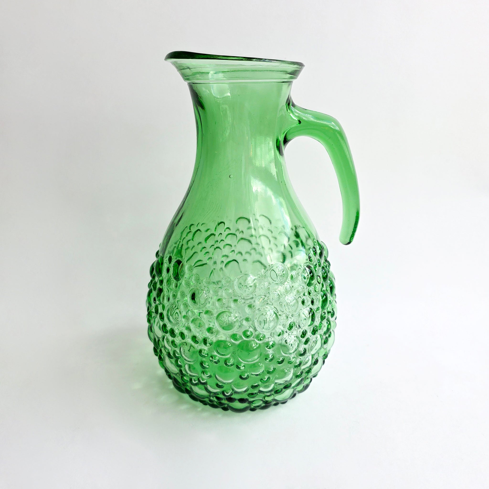 1970s bubble glasses and jug set by Vetreria Etrusca