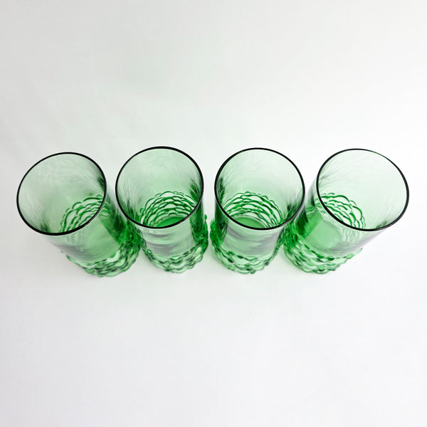 1970s bubble glasses and jug set by Vetreria Etrusca