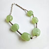Vintage jade and silver choker necklace