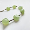 Vintage jade and silver choker necklace