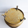 Vintage Italian brass planter with lion's feet