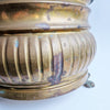 Vintage Italian brass planter with lion's feet