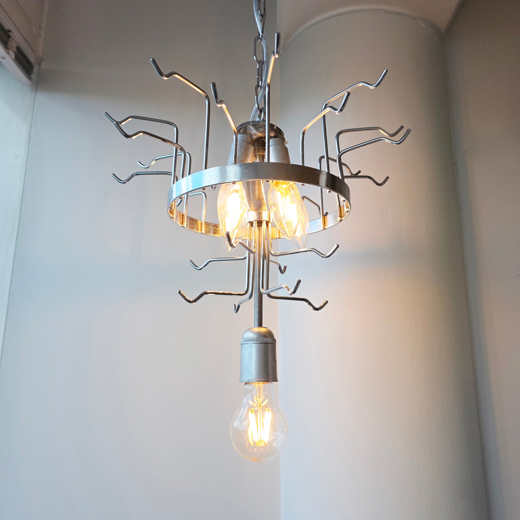 Vintage Murano glass tronchi chandelier