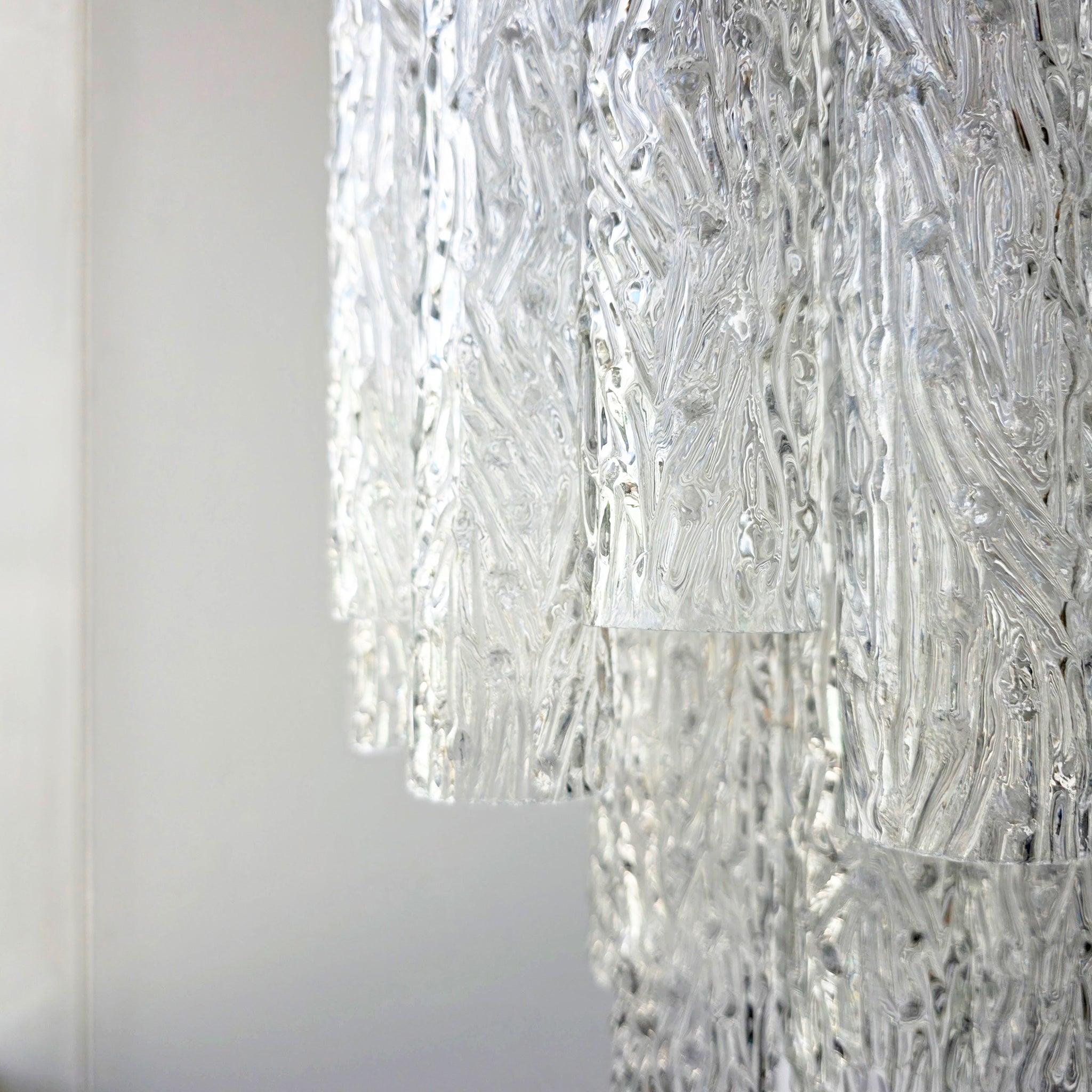 Vintage Murano glass tronchi chandelier